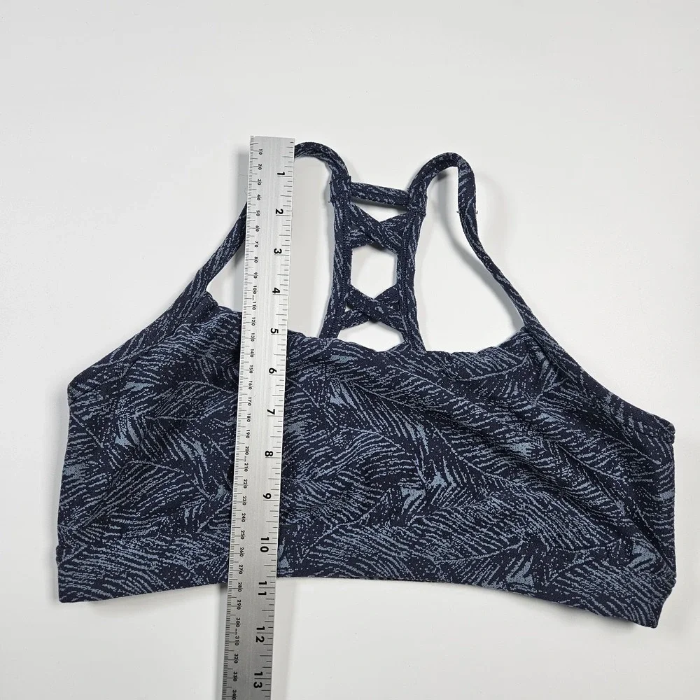 All In Motion Sports Bra‎ Womens Large L Blue Cross Cross Back Athletic